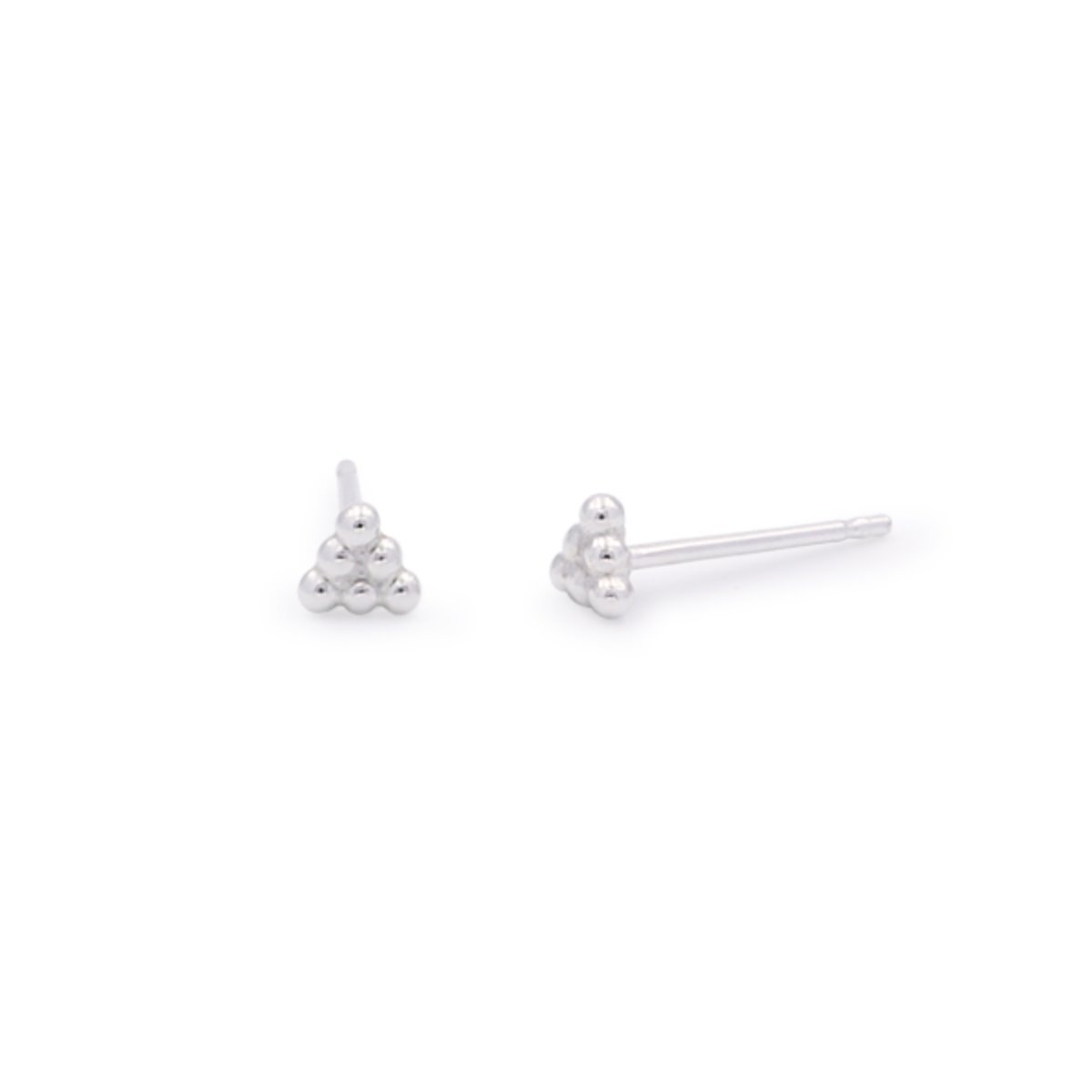 [silver] triangle o earring