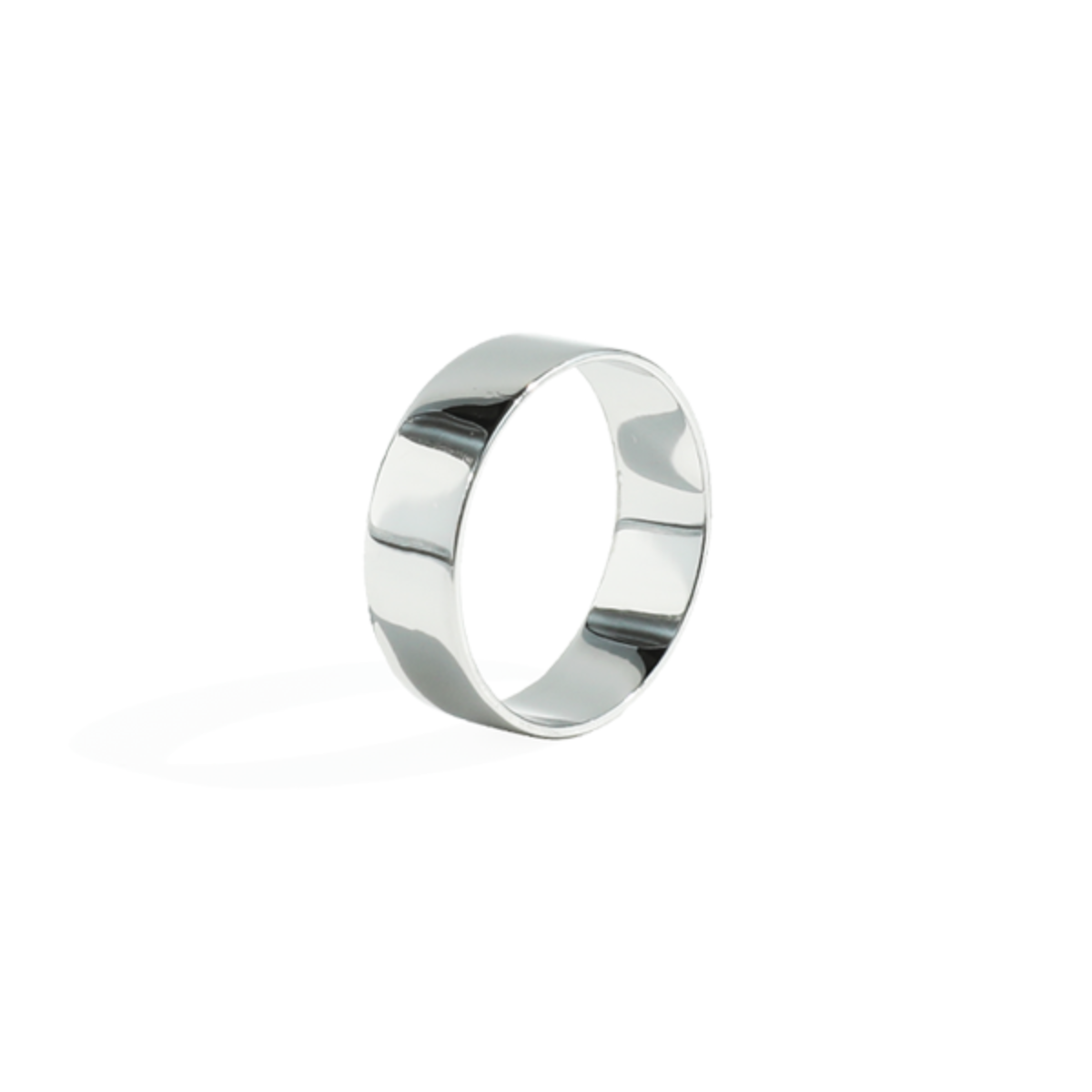 [silver] plain wide ring