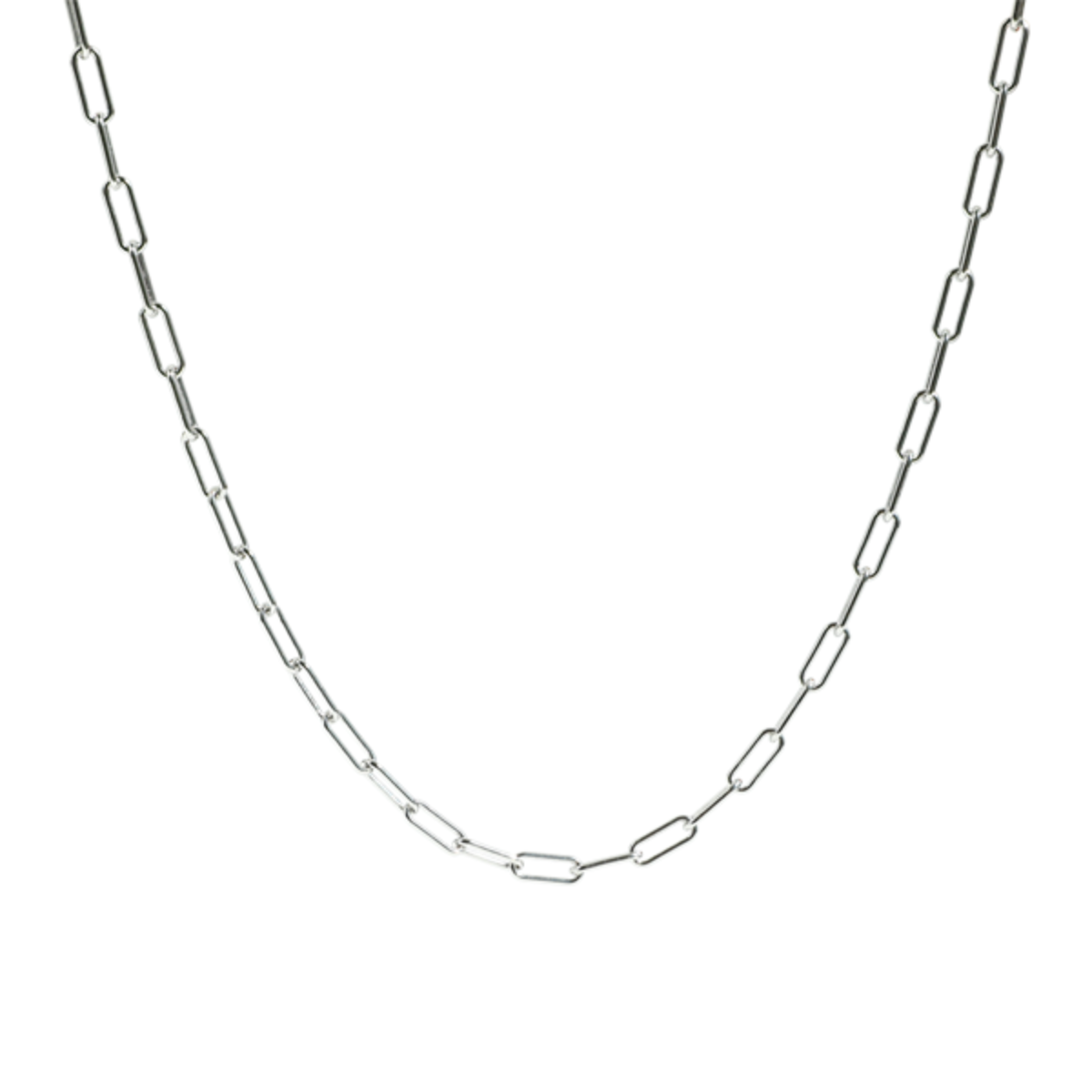 [silver] connect chain necklace