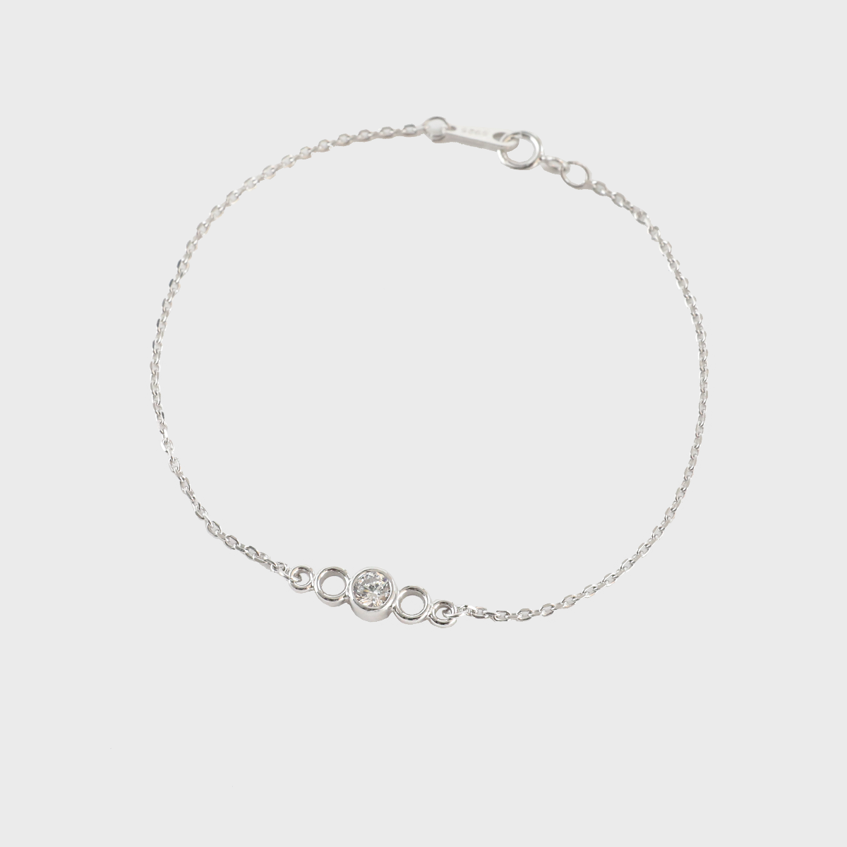 [silver] orbit stone bracelet