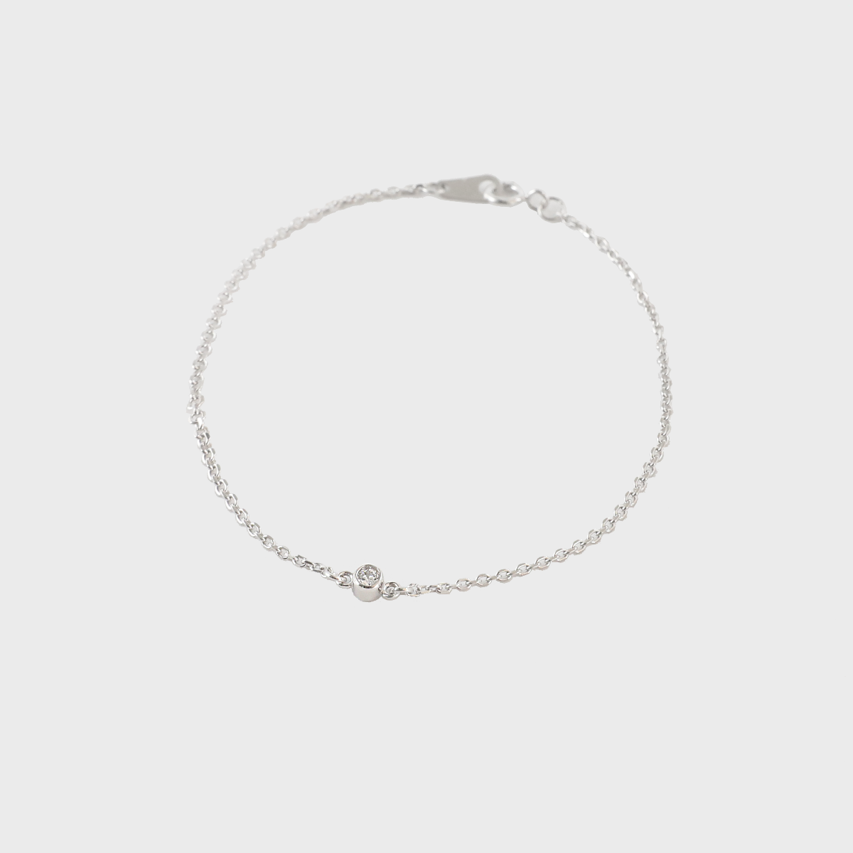 [silver] shining stone bracelet
