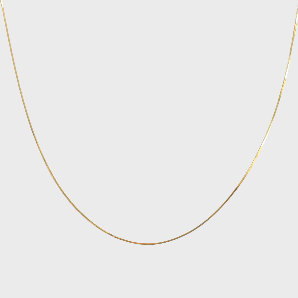 [14K] square chain necklace
