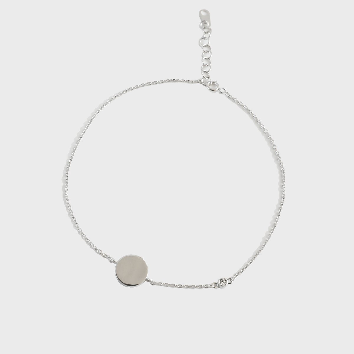 [silver] summer circle anklet