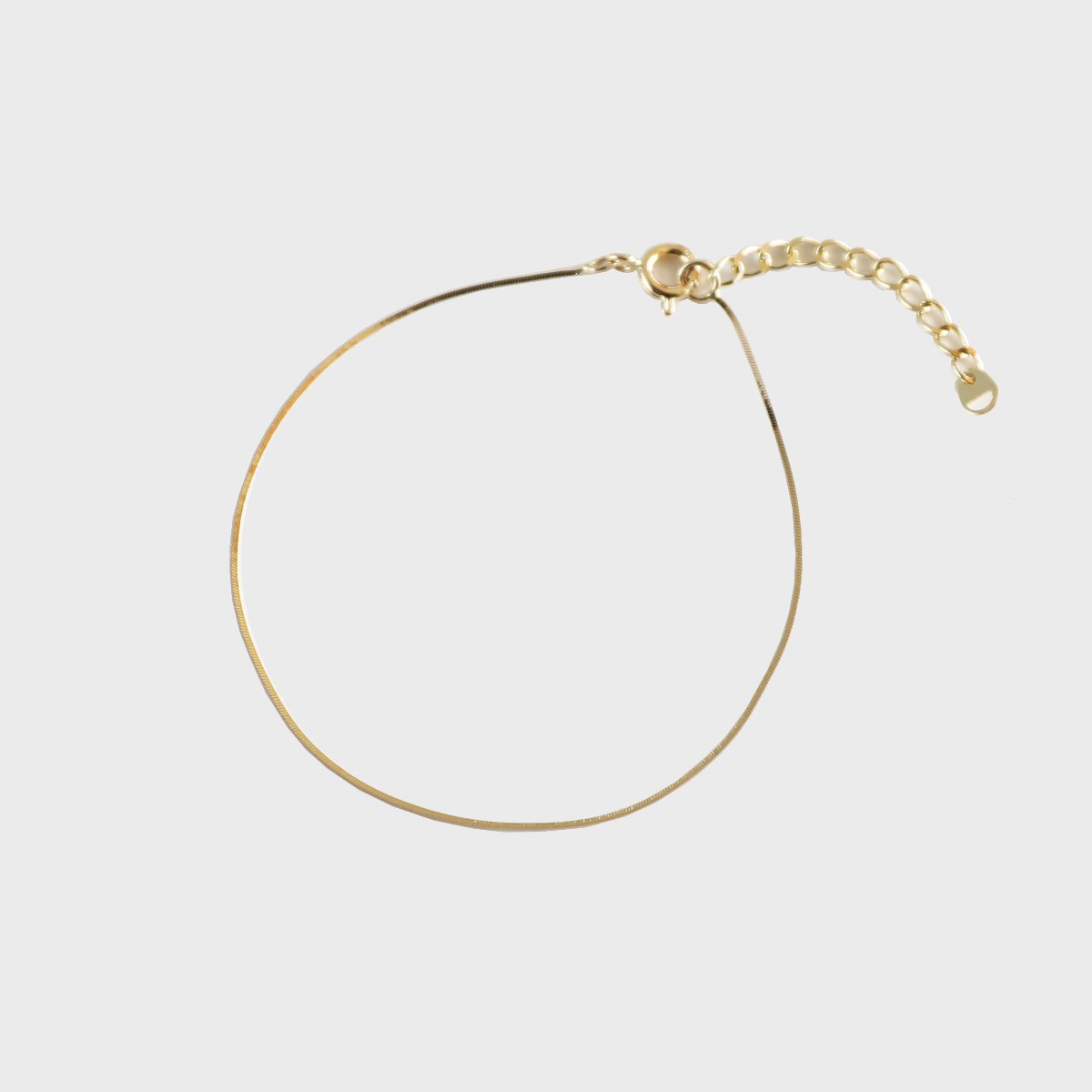 [14K] square chain bracelet