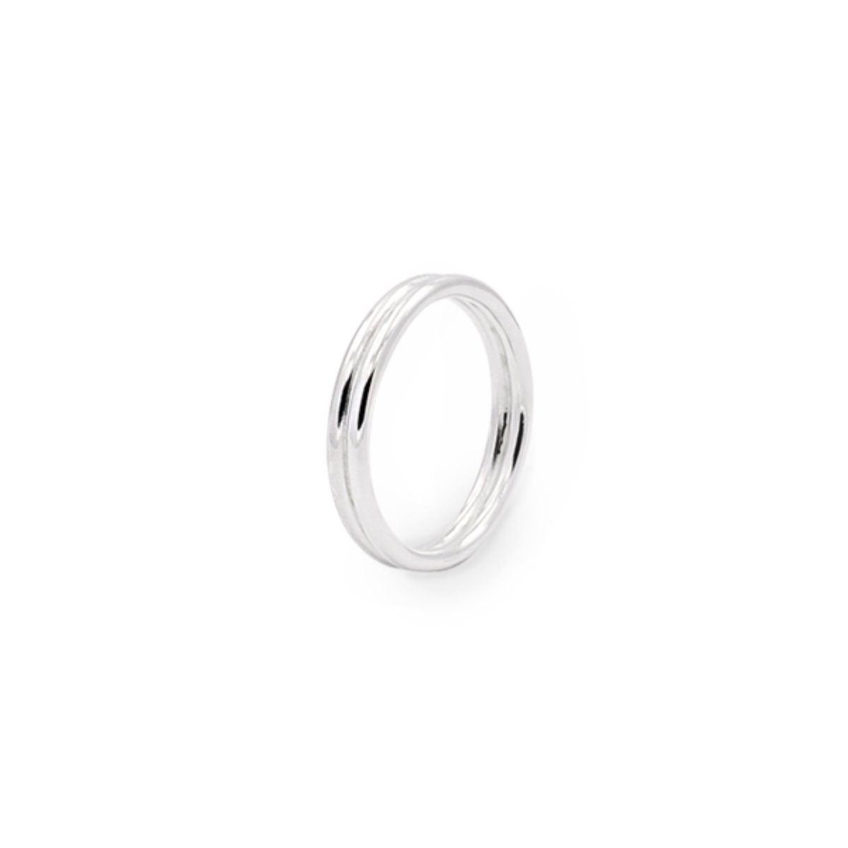 [silver] twin bold ring