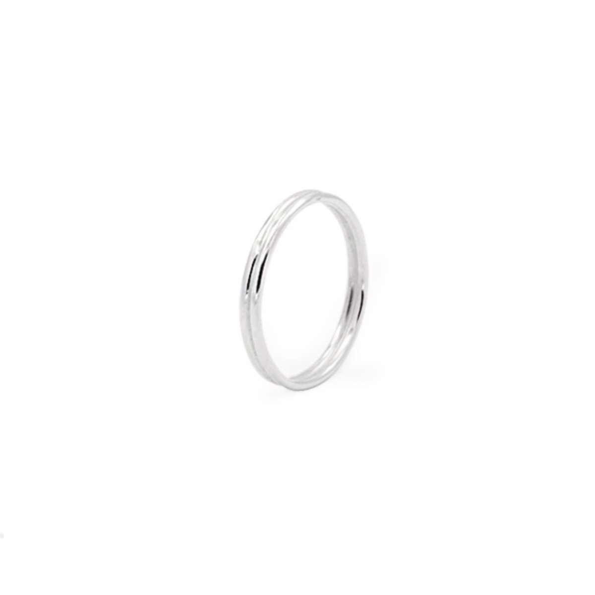 [silver] twin skinny ring